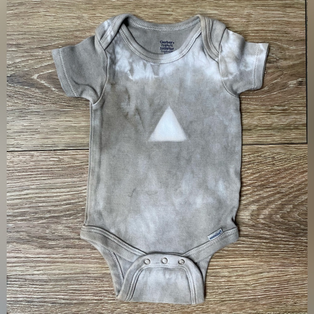 Handmade Organic Botanical Dyed Baby Onzies Cotton 0-9 Months - Picture 3 of 7